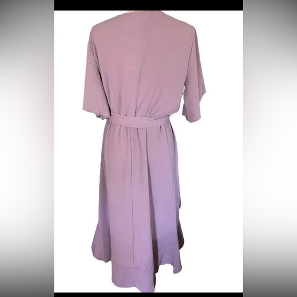 - NWT Lilac purple l ruffle highbliw dress plus size 26🪻🪻🪻91 - Picture 4 of 5
